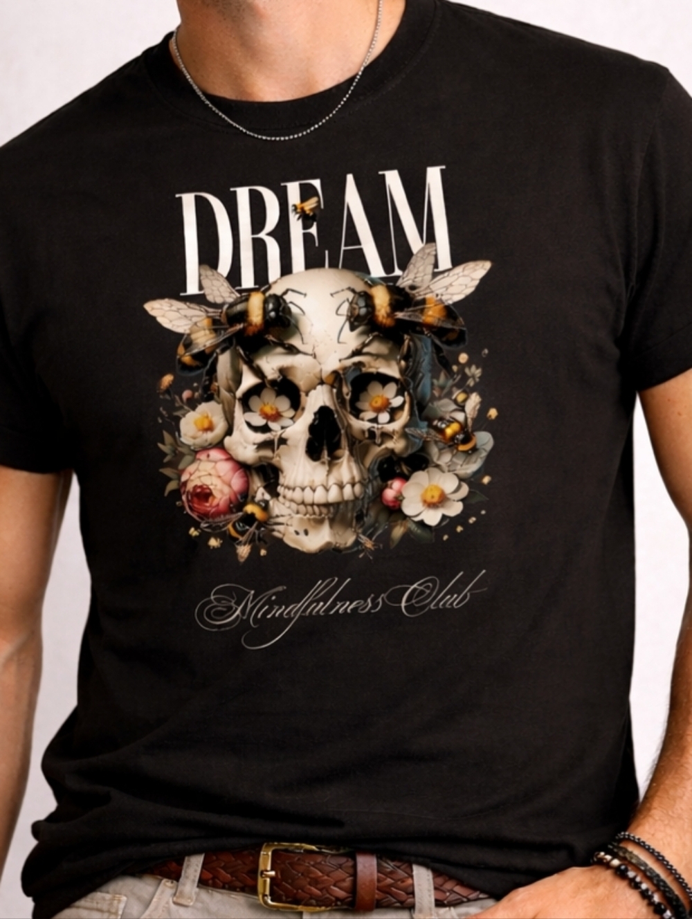 Dream Skull Graphic Tee - Black